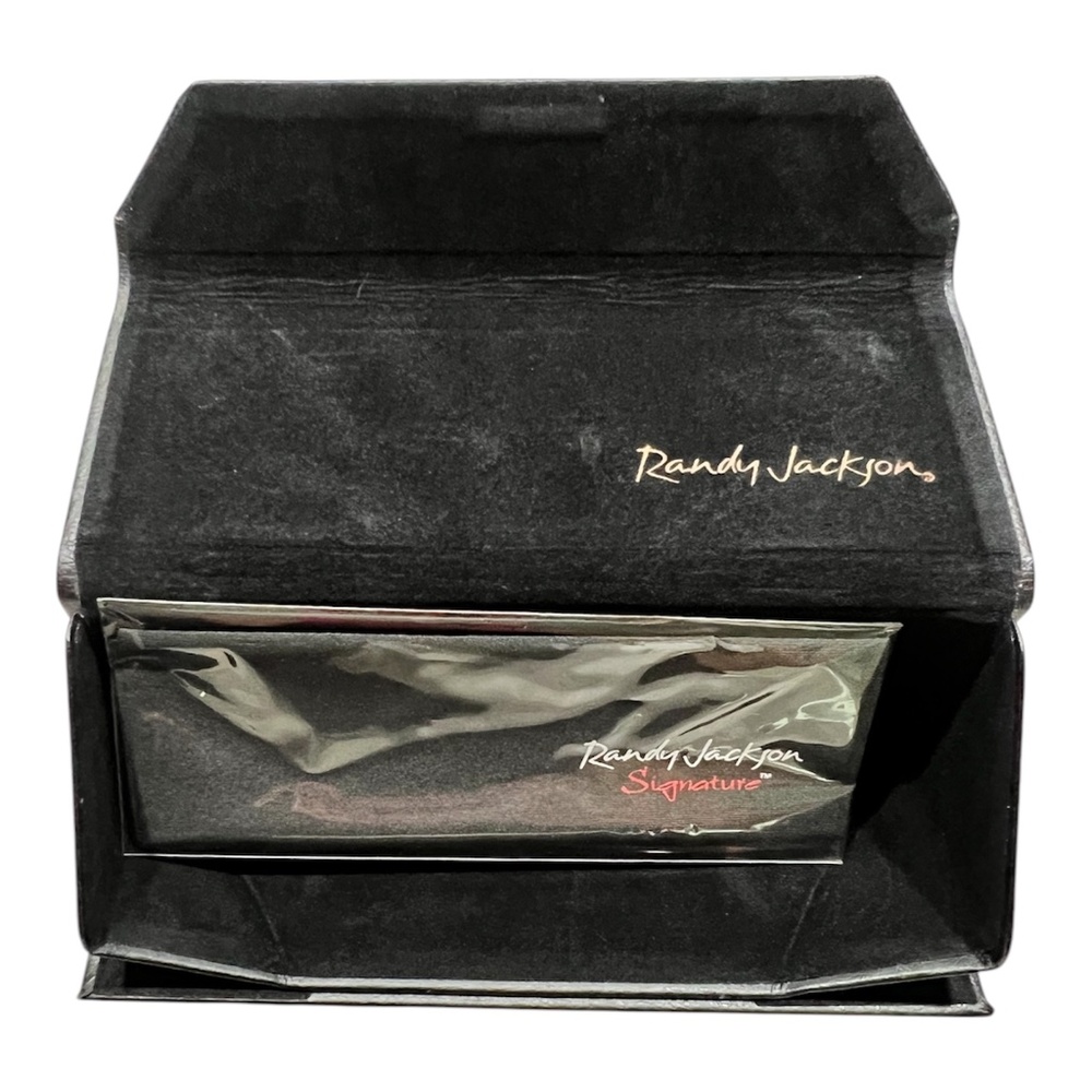 New Randy Jackson Foldable Sunglasses Black Case Triangular Hard Case - Picture 6 of 6